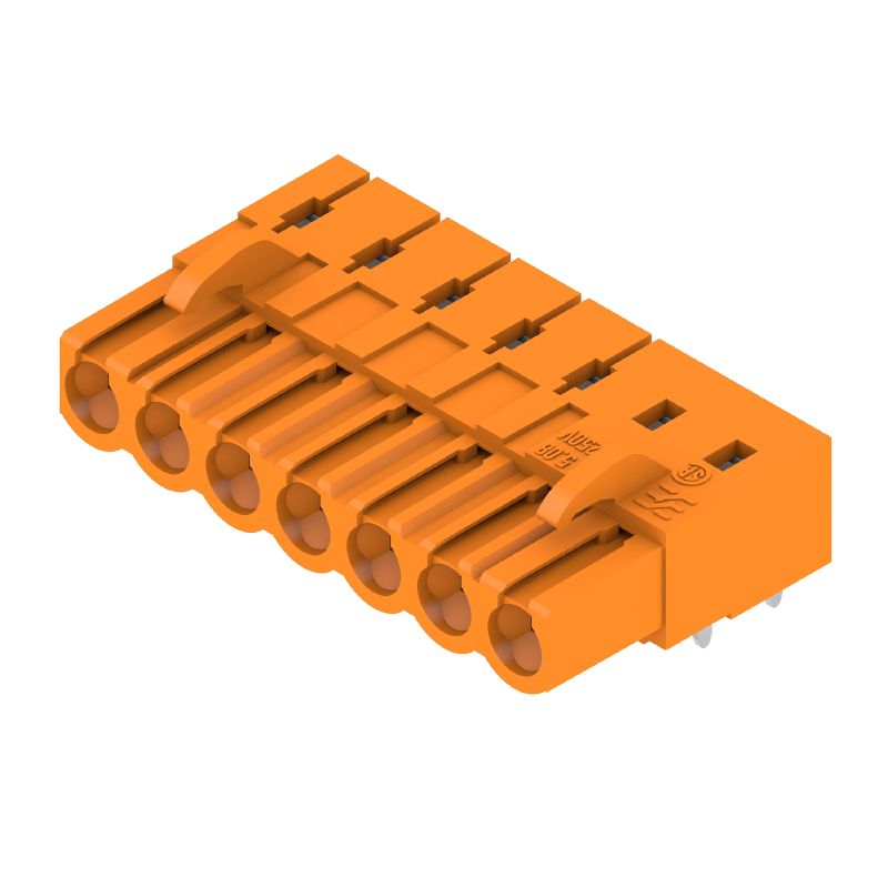1622990000 - 7-Pole PCB Connector, 5.08mm Pitch, Orange Closed Design  (Pack of 48)