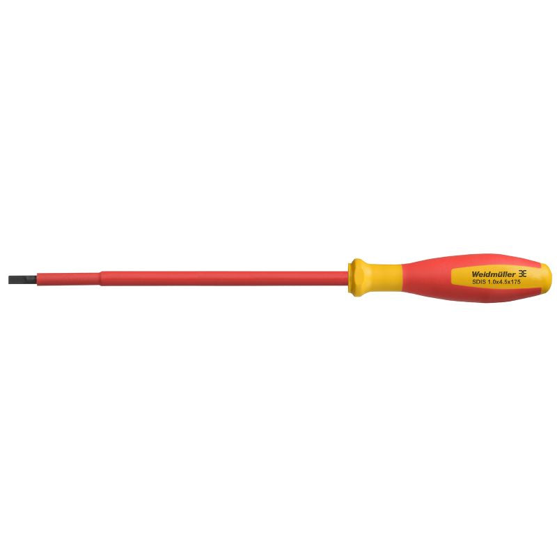 2749840000 - VDE Slotted Screwdriver 4.5mm x 175mm for Safe Use
