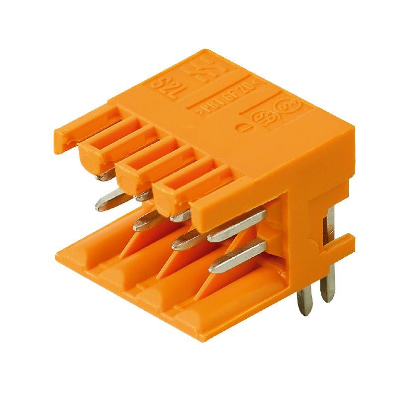 1728160000 - 3.5mm Male PCB Connector, 8 Poles, Orange PBT, 90°  (Pack of 132)