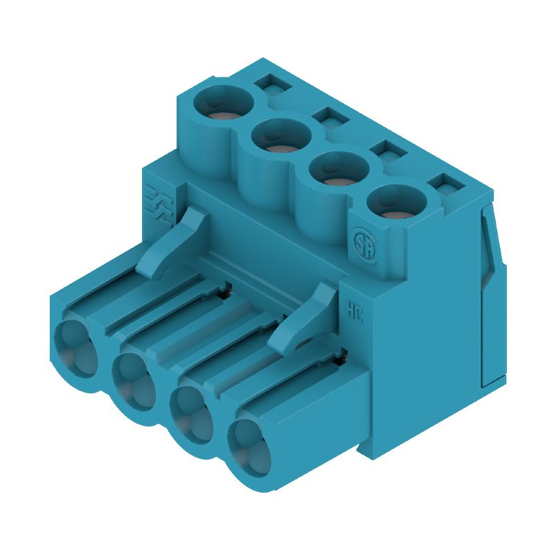 1137430000 - 5.08mm 4-Pole PCB Connector, 180° Angle, Clamping Yoke  (Pack of 90)