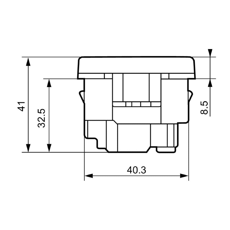 1554000000 - Type F FrontCom Connector, 34g, -5°C to 40°C Operating Range
