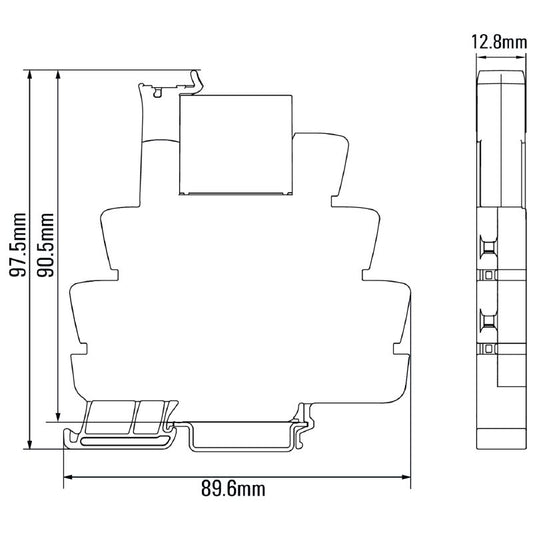 2988480000 - Relay Module with 2 Changeover Contacts, 24-230V UC, 8A  (Pack of 5)