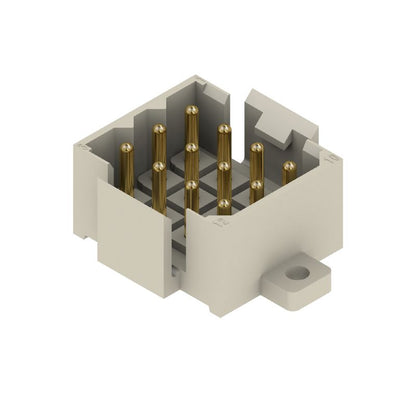 1443800000 - 12-Pole PCB Header Connector, 5mm Pitch, Gold-Plated Pins  (Pack of 25)
