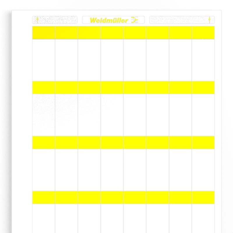 1695721687 - Yellow 23 x 55 mm Cable Markers for 6.8-12 mm Conductors  (Pack of 10)