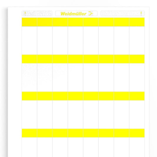 1695721687 - Yellow 23 x 55 mm Cable Markers for 6.8-12 mm Conductors  (Pack of 10)