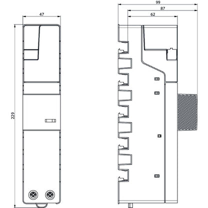 2674380000 - Low Voltage Surge Arrestor, IP30, 40mm Busbar Compatible