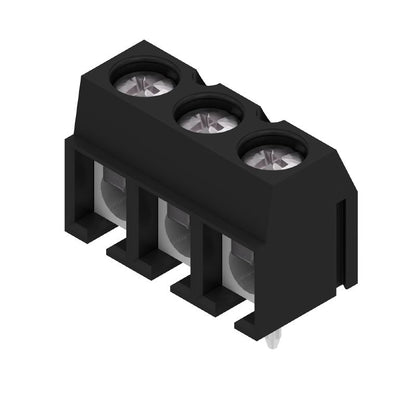 1760520000 - 5.08mm Black PCB Terminal, 3 Poles, 90° Angled  (Pack of 500)