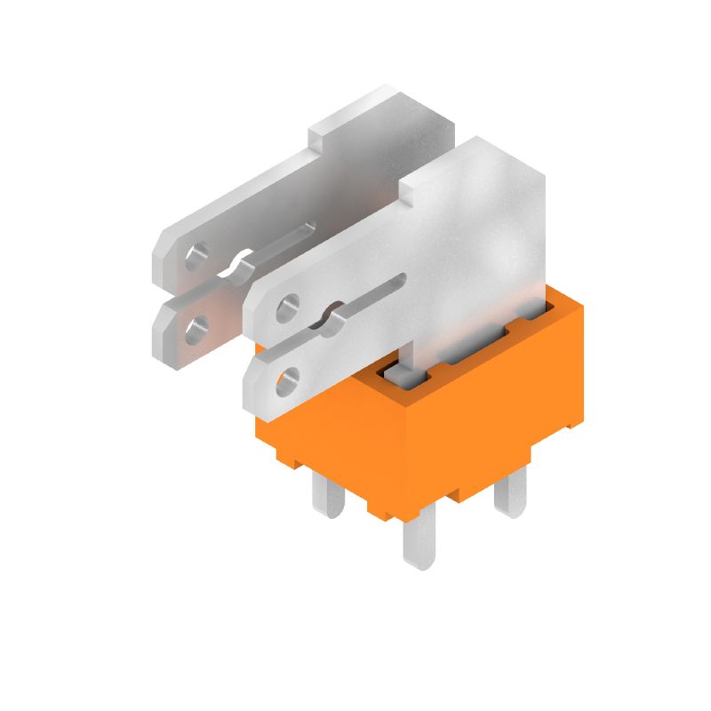 9511410000 - 5mm Pin Pitch Orange Circuit Board Terminal, 90° Angle, 100 Pack  (Pack of 100)