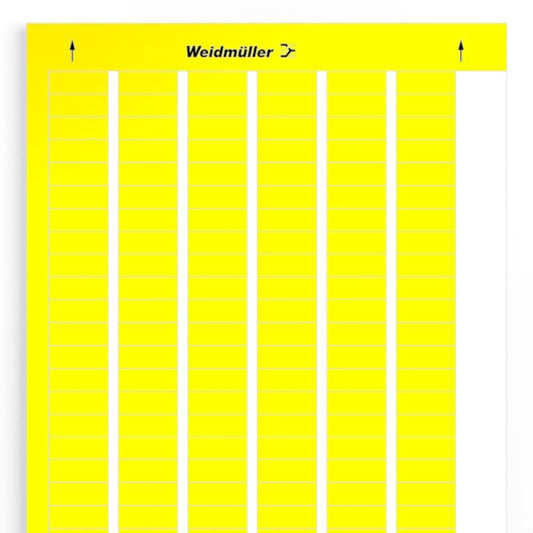 1686401687 - Yellow 10x26mm Laser Marking Device Markers with Acrylate Adhesive  (Pack of 10)