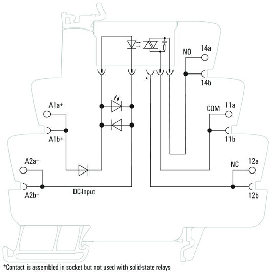 1127510000 - Solid-State Relay 5VDC, 1A, 24-240VAC with Tension-Clamp  (Pack of 10)