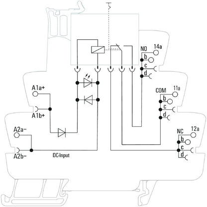 2988440000 - 24VDC Relay Module with 2 CO AgNi Contacts and Test Button  (Pack of 5)