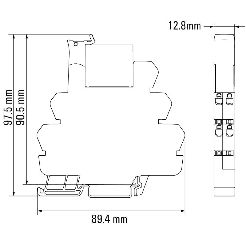 2988370000 - 230V UC Relay Module with 2 CO Contacts, 8A Capacity  (Pack of 5)