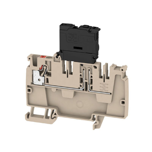 2458990000 - Dark Beige 4 mm² Distribution Terminal, 10-36V, 6.3A Fuse  (Pack of 50)