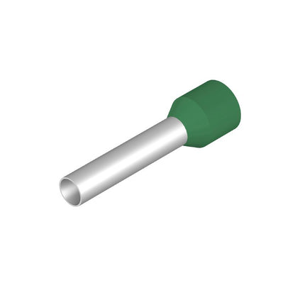 9021140000 - Green Standard Wire End Ferrule with Plastic Collar  (Pack of 100)