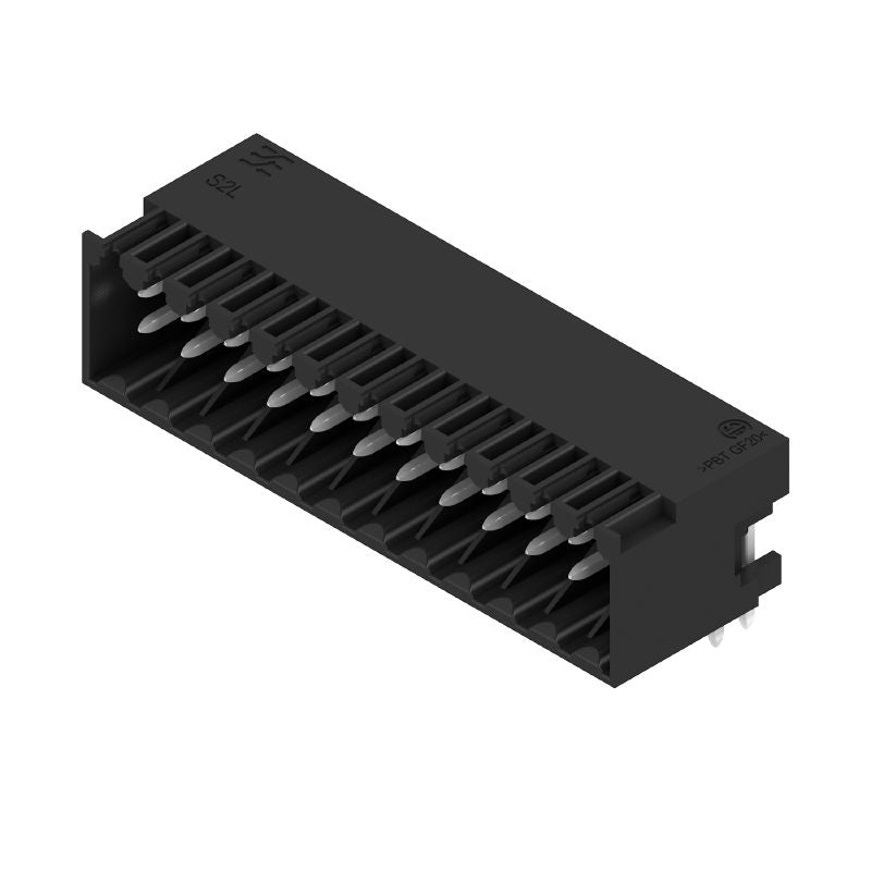 1728080000 - 24-Pole 3.5mm Male Header Connector for PCB, 90-Degree Angle  (Pack of 42)