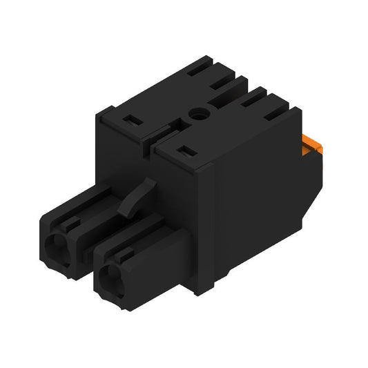1350900000 - 7.62mm Female PCB Connector, 180° PUSH IN, 2 Poles  (Pack of 120)