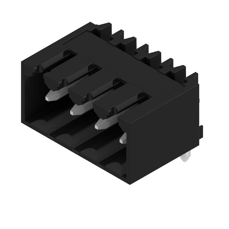 1719990000 - 90° Male PCB Connector, 4 Poles, 3.50mm Pitch, Tinned Black  (Pack of 120)