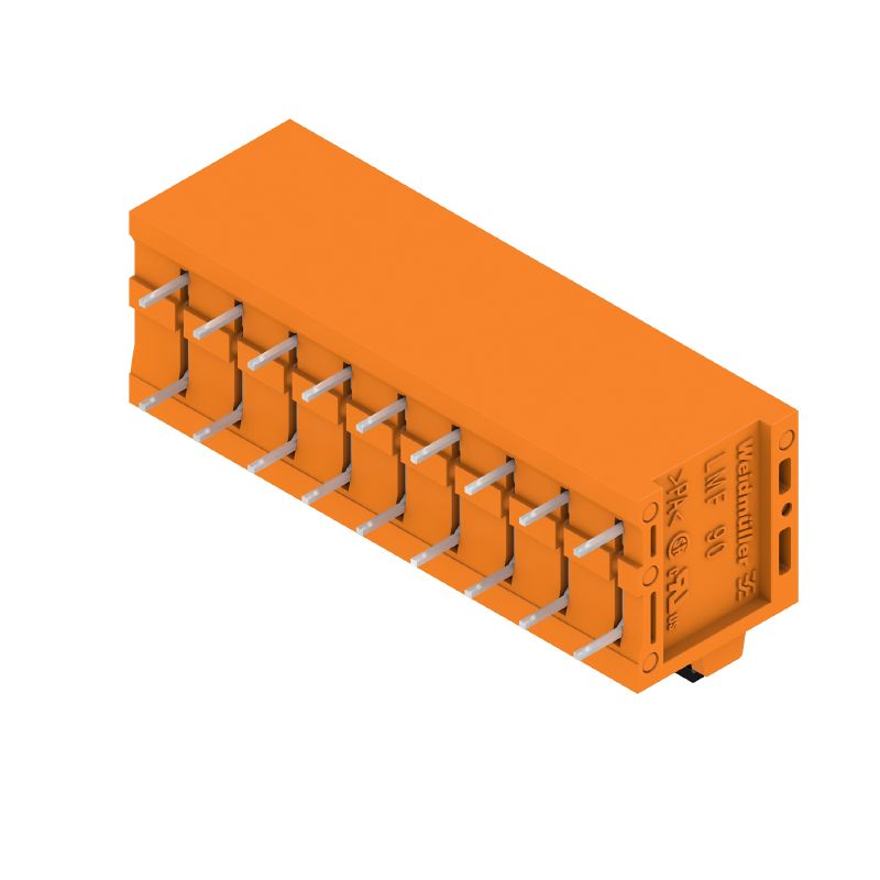 1331780000 - 5mm 9-Pole Tinned Orange PCB Connector with Push-In Actuator  (Pack of 30)