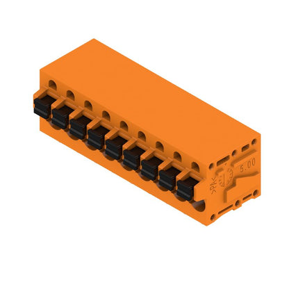 1331780000 - 5mm 9-Pole Tinned Orange PCB Connector with Push-In Actuator  (Pack of 30)