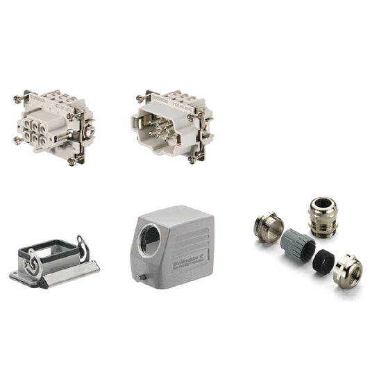 1802730000 - RockStar 6-Pole Aluminium Connector Kit, 500V, 24A
