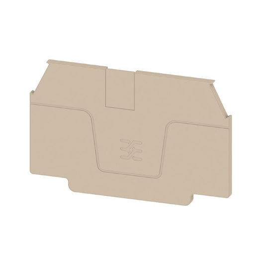 2894210000 - Dark Beige Snap-On End Plate, 60mm x 2mm  (Pack of 20)