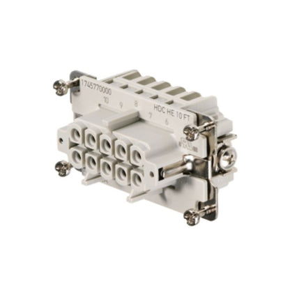 1745770000 - HDC HE Connector, 10 FT, 500V, Copper Alloy