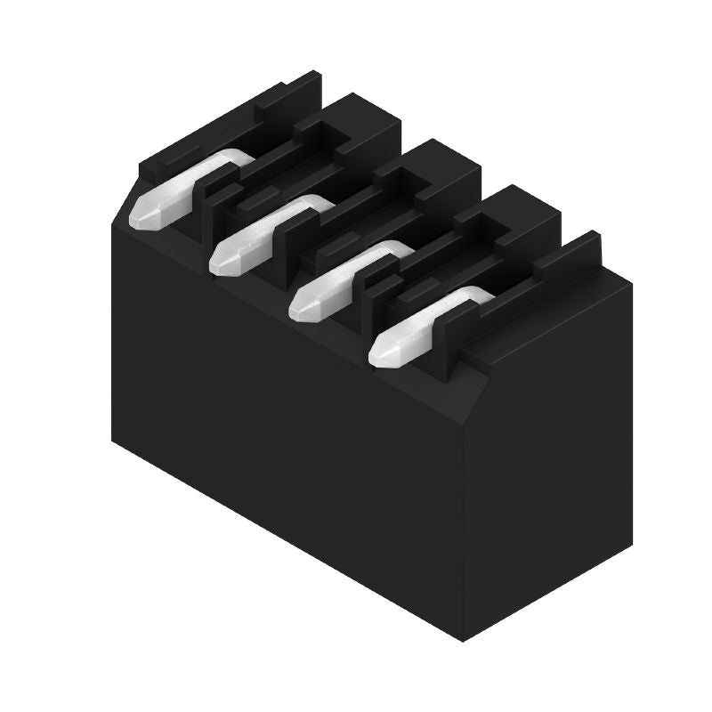 1761564001 - 3.50mm 4-Pole Black PCB Male Header Connector  (Pack of 385)