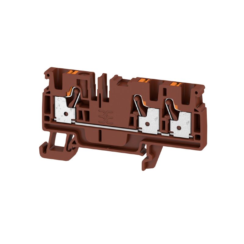 2534290000 - Brown A3C 4 BR Feed-Through Terminal, 4mm², 800V, 32A  (Pack of 50)