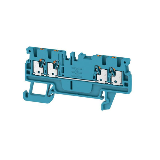 1552700000 - 1.5 mm² Blue Feed-through Terminal, 500 V, Push-in Design  (Pack of 100)