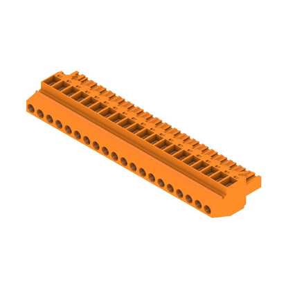 1948190000 - 5.08mm 20-Pole Orange PCB Connector with 90-Degree Angle  (Pack of 18)