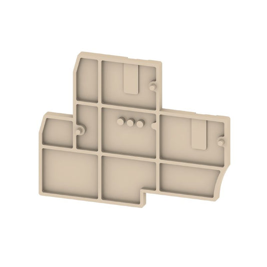1070100000 - Dark Beige End Plate for Terminals, 45.4mm x 5.08mm  (Pack of 20)