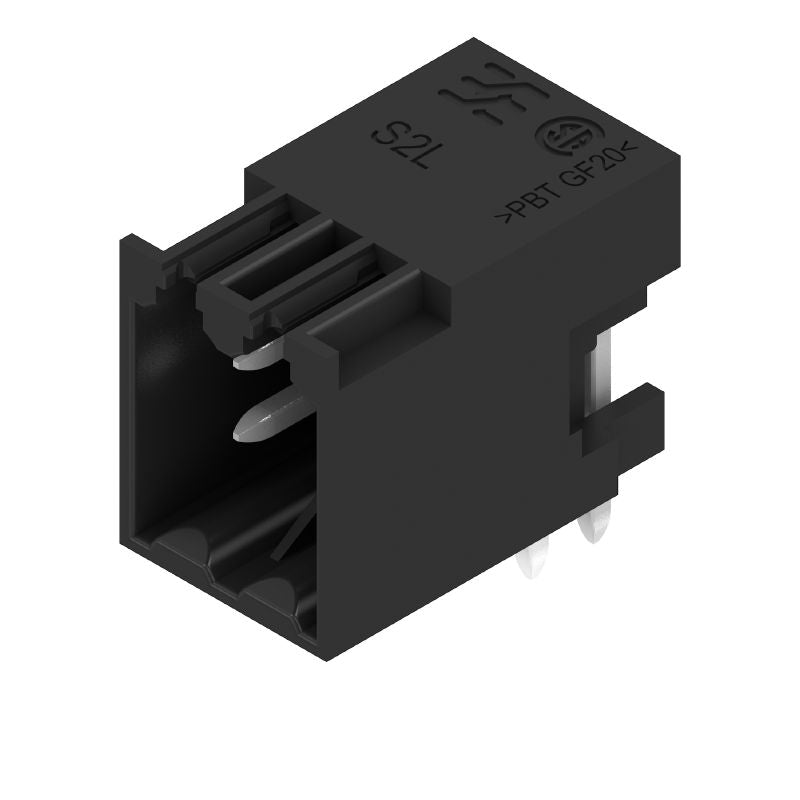 2941910000 - 4-Pole 3.5mm PCB Connector with 90° Angle, Black  (Pack of 222)