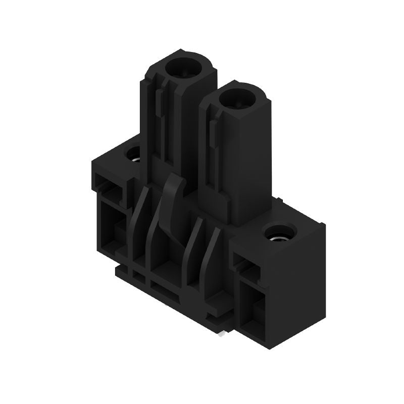 1122110000 - 2-Pole 7.62mm Black PCB Header with 180-Degree Angle  (Pack of 72)