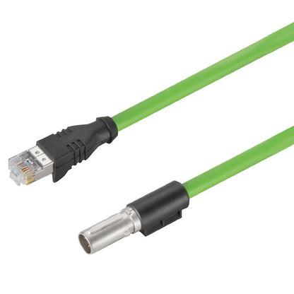 2450490100 - Green 1m Cat 5e Cable, 250V, 4A, 100 MBit/s