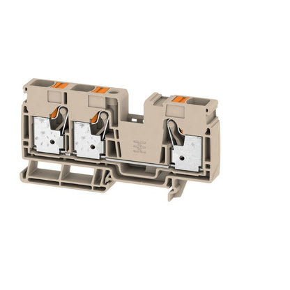 2494090000 - Dark Beige Push-In Terminal, 16 mm², 1000 V, 76 A  (Pack of 20)