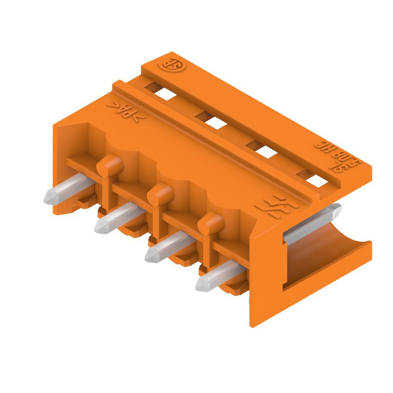 1146380000 - 5.08mm PCB Plug-In Connector, 4 Poles, THT Solder, Orange Box  (Pack of 100)