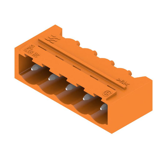 1147370000 - 5-Pole THT PCB Connector, 5.08mm Pitch, Orange Color  (Pack of 50)