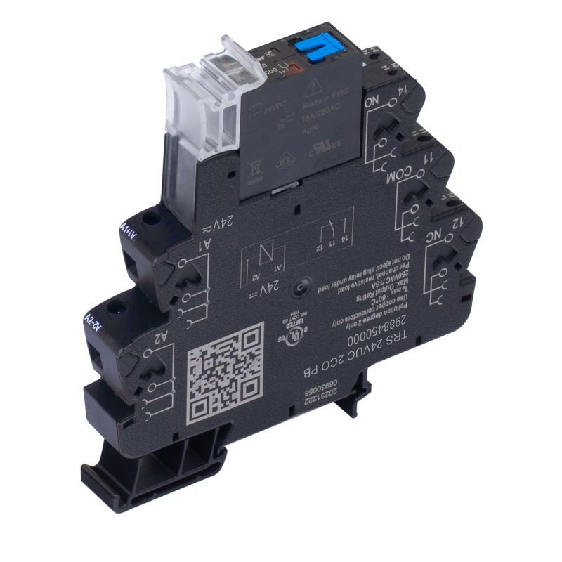 2988450000 - 24V Relay Module with 2 Changeover Contacts and Test Button  (Pack of 5)