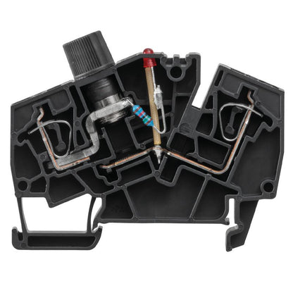 1867440000 - Z-Series 2.5mm² Fuse Terminal with Black Tension-Clamp  (Pack of 20)