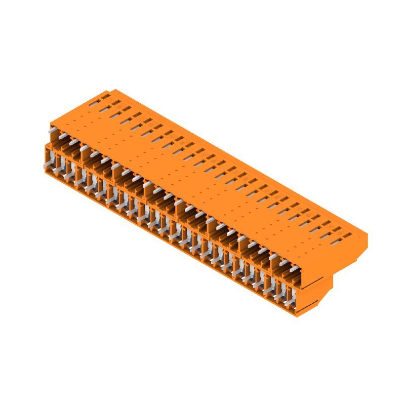 1977470000 - 5mm PCB Terminal, 48 Poles, 90° Angle, Orange  (Pack of 10)