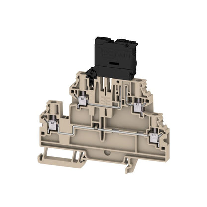 2893850000 - Dark Beige 4 Connection Fuse Terminal for TS 35 Rail  (Pack of 50)