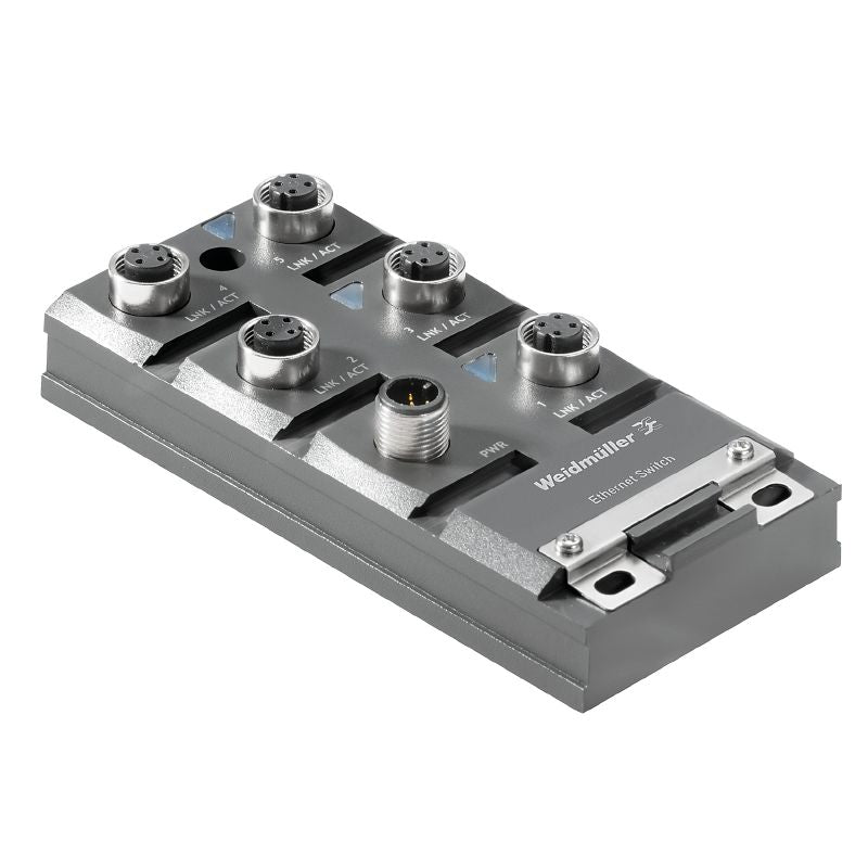 1504420000 - IP67 Unmanaged Network Switch with 5 M12 Ports