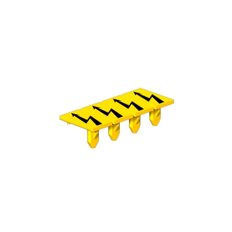 2635560000 - Yellow PA 6.6 Terminal Marker 10 x 6.1 mm, RoHS Compliant  (Pack of 40)