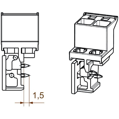 1069580000 - 5.00mm Male PCB Connector Right-Angle, 2 Poles  (Pack of 260)