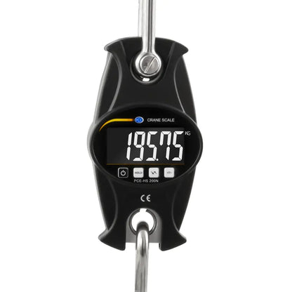 PCE-HS 200N - 200kg LCD Crane Scale with ISO Certificate, Metal Housing