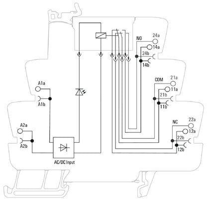 1123900000 - 120V UC Relay Module with 2 CO Contacts, 8A Current  (Pack of 10)