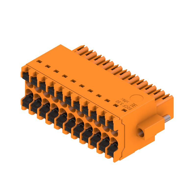 1277770000 - 22-Pole Female PCB Connector, 180° Angle, Push-In Mechanism  (Pack of 36)