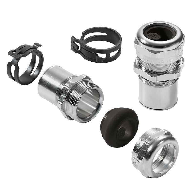 2457660000 - IP68 Brass Cable Gland, 20-32mm for Extreme Temperatures