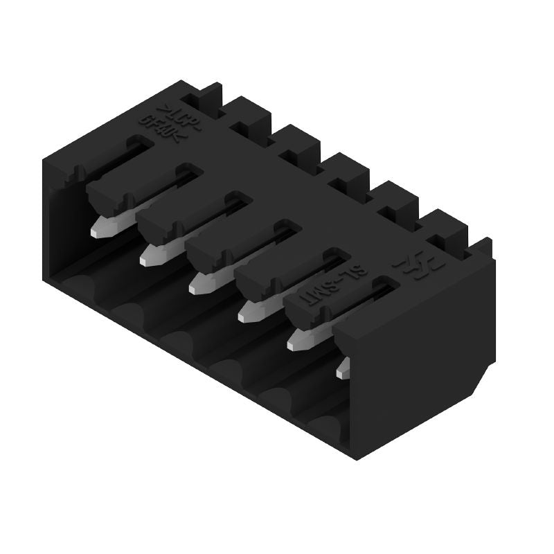 1761582001 - 3.50mm Male PCB Connector, 6 Poles, 90° Angle, Tinned Finish  (Pack of 50)