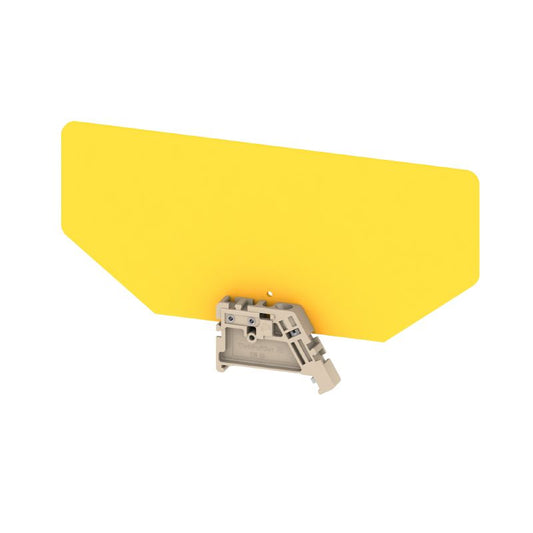 0180800000 - Yellow PA 66 End Plate, 160mm Height, RoHS Compliant  (Pack of 10)